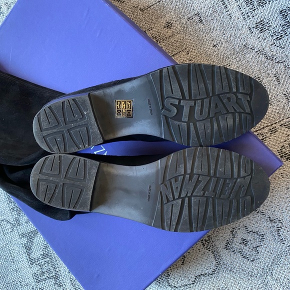 STUART WEITZMAN LOWLAND BLACK SUEDE BOOT 6.5 - Picture 3 of 11